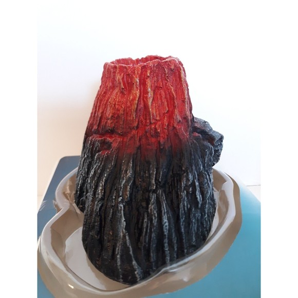 Aquarium Decorations, Air Stone Bubbler Volcano Shape Ornament Kit Set - Picture 13 of 15